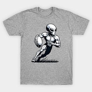 alien playing rugby T-Shirt